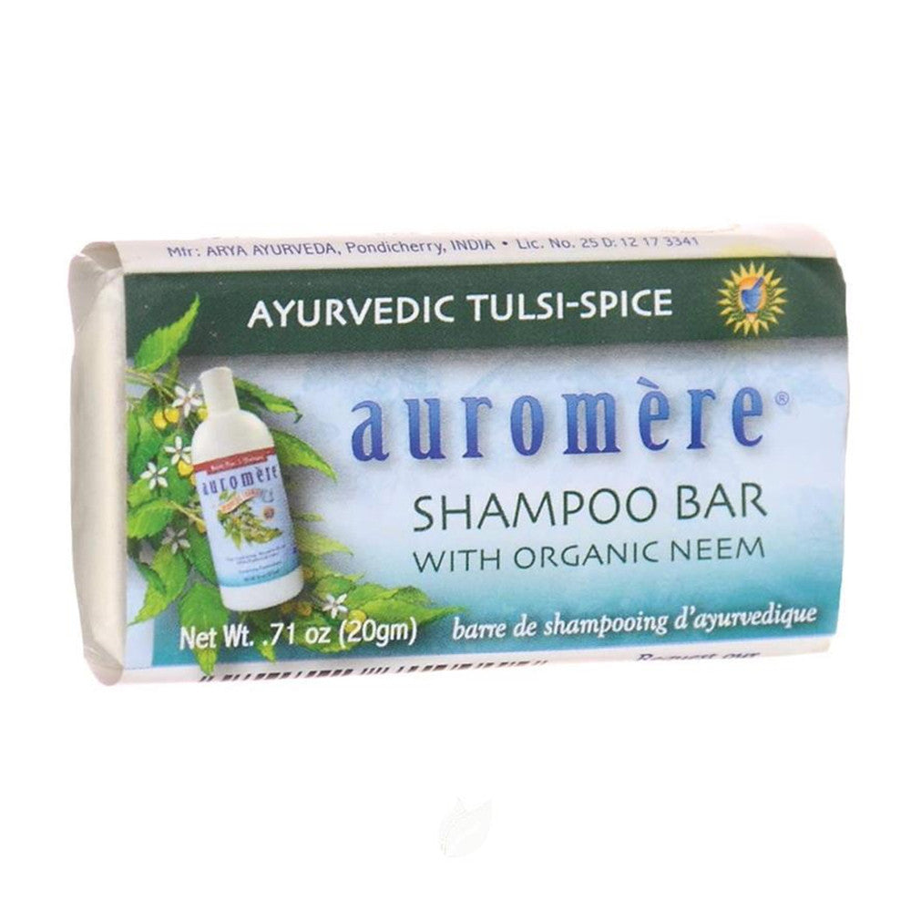 Auromere Ayurvedic Tulsi-Spice Shampoo Bar, 0.71 Oz